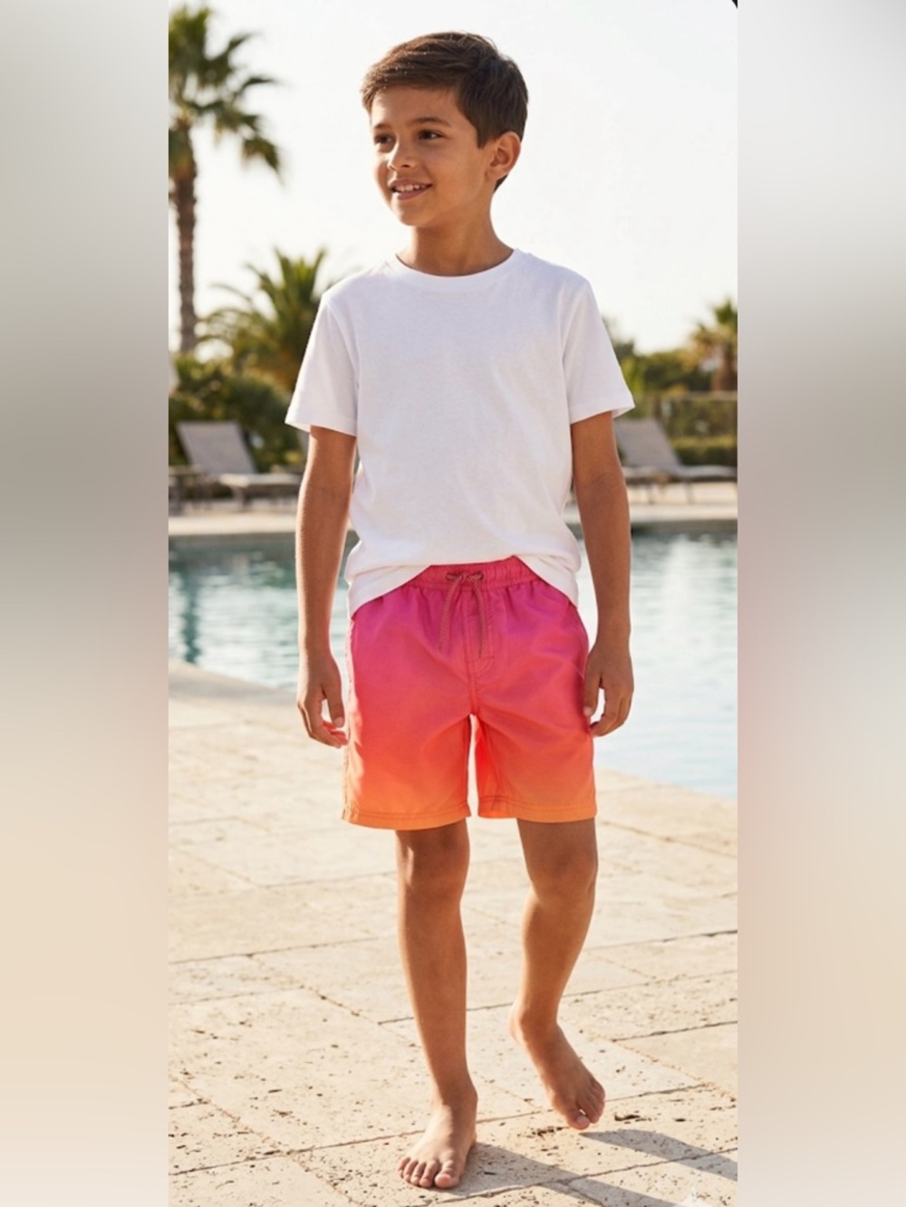 H&M Gradient Pink and Orange SIM Trunks